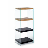 Raft, mdf si sticla, Line, 40x30x100.5 cm