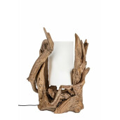 Veioza lemn natur Bion 55x40x80 cm
