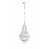 Candelabru lemn alb Corona 30x51 cm