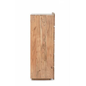 Comoda 5 sertare lemn natur Aron 70x45x130 cm