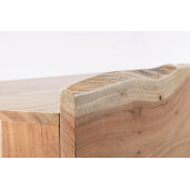Comoda 5 sertare lemn natur Aron 70x45x130 cm