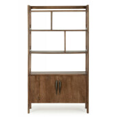Biblioteca lemn mango maro Sherman 100x35x180 cm