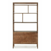 Biblioteca lemn mango maro Sherman 100x35x180 cm