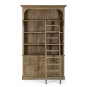 Biblioteca lemn mango maro Domitille 143.5x40.6x233.7 cm