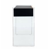 Consola, 2 sertare, mdf sticla, Line, 110x40x75 cm