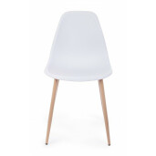 Set 4 scaune albe Mandy 53x46x82 cm