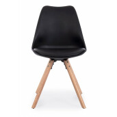 Set 4 scaune negre Trend 54x49x83.5 cm