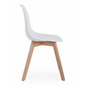 Set 4 scaune albe System 51.5x46.5x86 cm