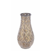 Suport lumanare metal auriu Aladdin 23x37 cm