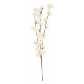 Set 12 flori artificiale albe 45x108 cm