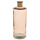 Vaza flori sticla roz 35.5x42 cm