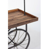Carucior candy bar lemn metal Ruote 160x70x189 cm