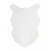 Covoras poliester alb Kathlyn 60x90 cm