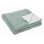 Patura poliester verde crem Silky 180x150 cm