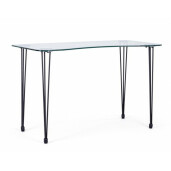 Birou negru Rondo 120x60x74 cm