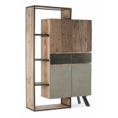 Dulap 2 usi 2 sertare lemn mango Manchester 118x38x180 cm