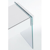 Consola, 2 sertare, mdf si sticla, Line, 110x40x75 cm