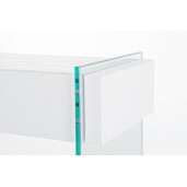 Consola, 2 sertare, mdf si sticla, Line, 110x40x75 cm