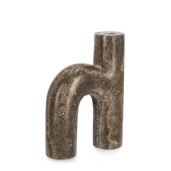 Sfesnic lumanare travertin maro Tikar 15x3,75x20h