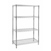 Raft 4 polite din crom 75 cm x 35 cm x 120 h