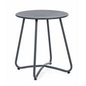 Set 6 masute otel gri antracit Wissant 40x45 cm