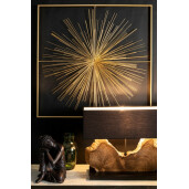 Decoratiune perete fier auriu Auriel 90x6.5x90 cm