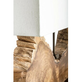 Veioza lemn textil Naga 60x20x55 cm