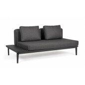 Canapea fier tapiterie textil gri antracit Matrix 174x99x73 cm