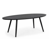 Masuta aluminiu negru Space 119x58x40.5 cm