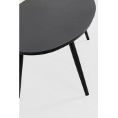 Masuta aluminiu negru Space 119x58x40.5 cm