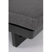 Set 2 sezlonguri aluminiu textil gri antracit Infinity 72x195x95 cm