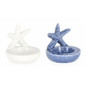 Set 24 suporturi lumanari portelan Stea de Mare 8.1x7.4x7.9 cm