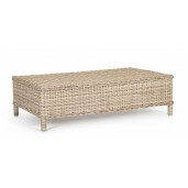 Masuta rattan sintetic maro Aditya 105x60x29.5 cm