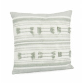 Set 2 perne decorative alb verde Alexie 45x45 cm