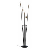 Lampadar fier negru auriu Torch 34 cm x 30 cm x 155h