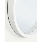 Oglinda perete lemn alb Tiziano 52 cm