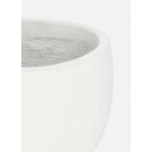 Set 3 ghivece flori ciment alb 33x15 cm, 45x20 cm, 55x25 cm