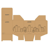 Suport lumanare marmura maro sticla verde Mirissa Ø9,5x13h