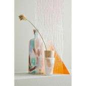 Vaza flori sticla travertin marmura multicolora Ø8,5x19h