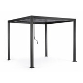 Pavilion gradina aluminiu gri antracit Ocean 300x300x250 cm