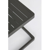 Set 2 masute aluminiu gri antracit Konnor 40x40x45 cm