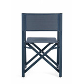 Set 2 scaune gradina albastre Taylor 48x56x86 cm