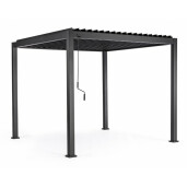 Pavilion gradina aluminiu gri antracit Ocean 300x300x250 cm