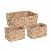 Set 3 cosuri hartie maro 16.5x16.5x11.5 cm, 26x19x12 cm