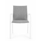 Set 24 scaune alb gri Odeon 55.5x60x83 cm
