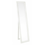 Oglinda decorativa de podea cu rama polirasina alba Sanzio 40x3x170 cm