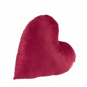 Set 2 perne poliester rosu Inimioara 42x41x15 cm