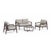 Set mobilier gradina maro bej Sirenus 132x88.5x85 cm