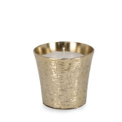 Lumanare borcan aluminiu auriu Ø11x10h