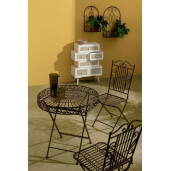 Etajera fier maro Melanie 32x17x51 cm